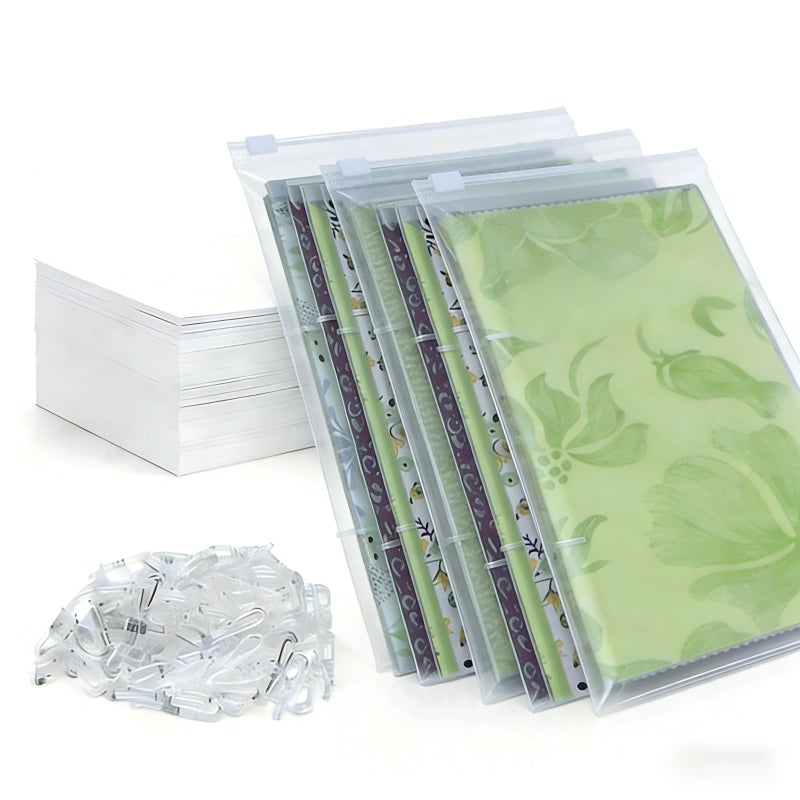 Lnncdsc Fabric Organizer Boards with Plastic Sealed dust Bagï¼Œ50 Packs of 8.5 x 11 Inch Thickened Cardboard, for Fabric Storage | Visible & Wrinkle-Free Cloth Organizing Crafters(50) - Image 1