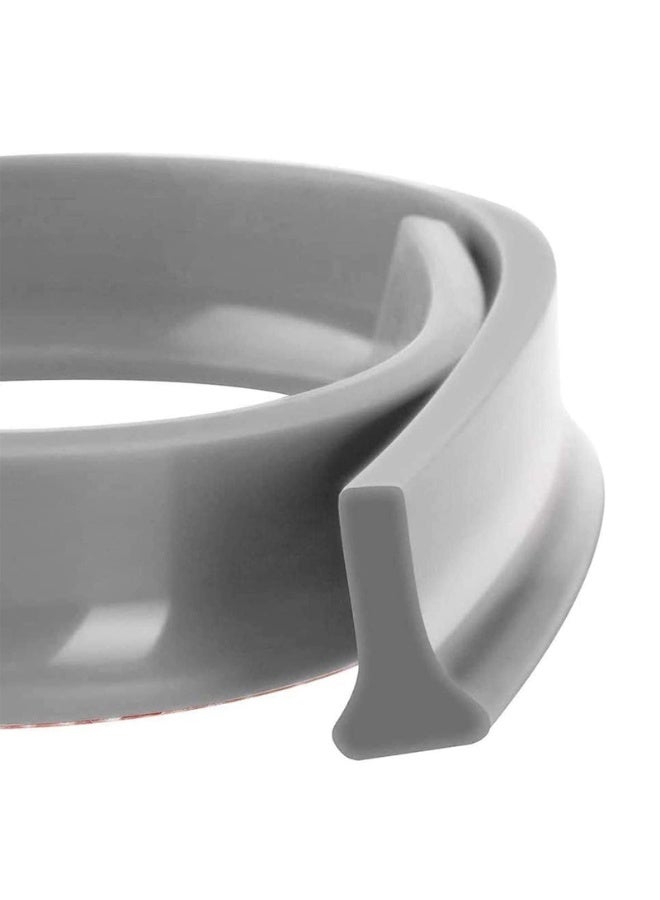 Bukela Shower Threshold, 100cm Shower Splash Guard Water Dam, Water Barrier and Retention System, Collapsible Shower Water Guard, Water Blocking Strip for Kitchen Sink and Bathroom (grey) - Image 1