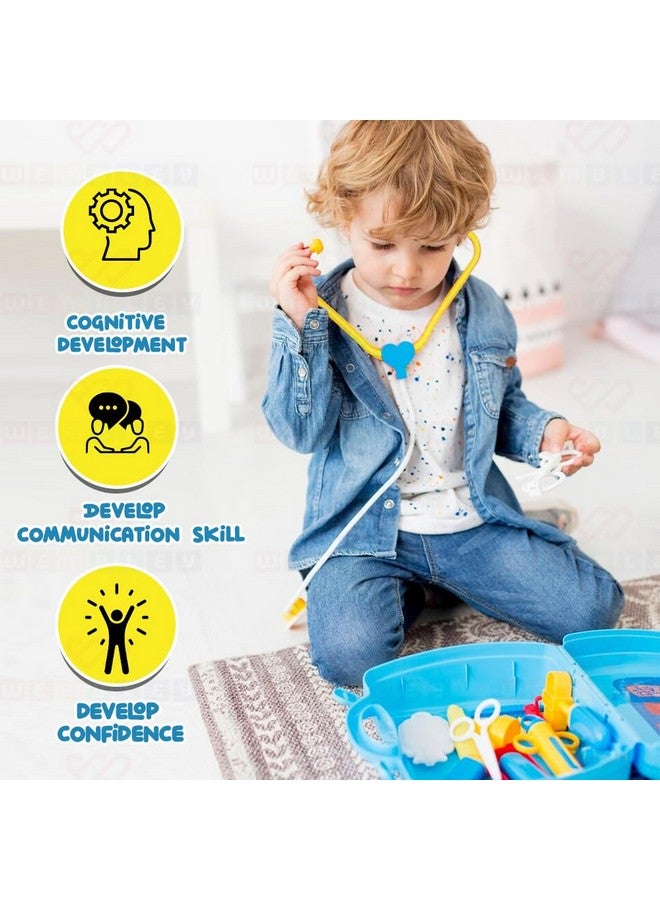 Wembley Doctor Playset for Kids Girls Boys Pretend Play Toy with Foldable Suitcase Portable Learning Toy for Kids Above 3 Years | Doctor Set with Medical Accessories | BIS Approved - Image 3