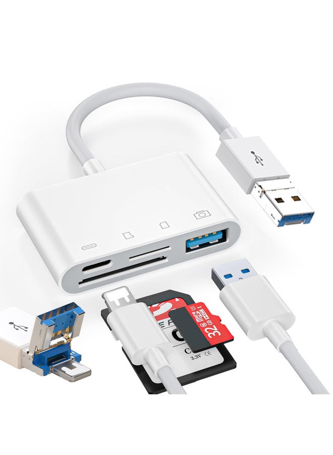 Akino For Apple Android Huawei Card Reader Sd Card Mobile Phone Otg All-in-one Type-c Card Reader Usb Four-in-one - Image 1