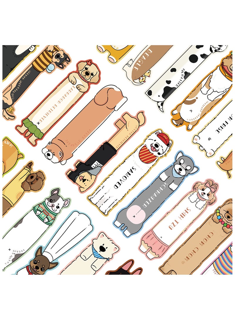 30PCS Bookmarks for Kid Cute Dog Bookmarks Animal Theme Funny Bookmark Cute Bookmark for Kids Students Teens Book Lovers Classroom Favors - Image 2
