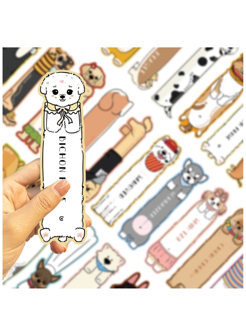 30PCS Bookmarks for Kid Cute Dog Bookmarks Animal Theme Funny Bookmark Cute Bookmark for Kids Students Teens Book Lovers Classroom Favors - Image 3