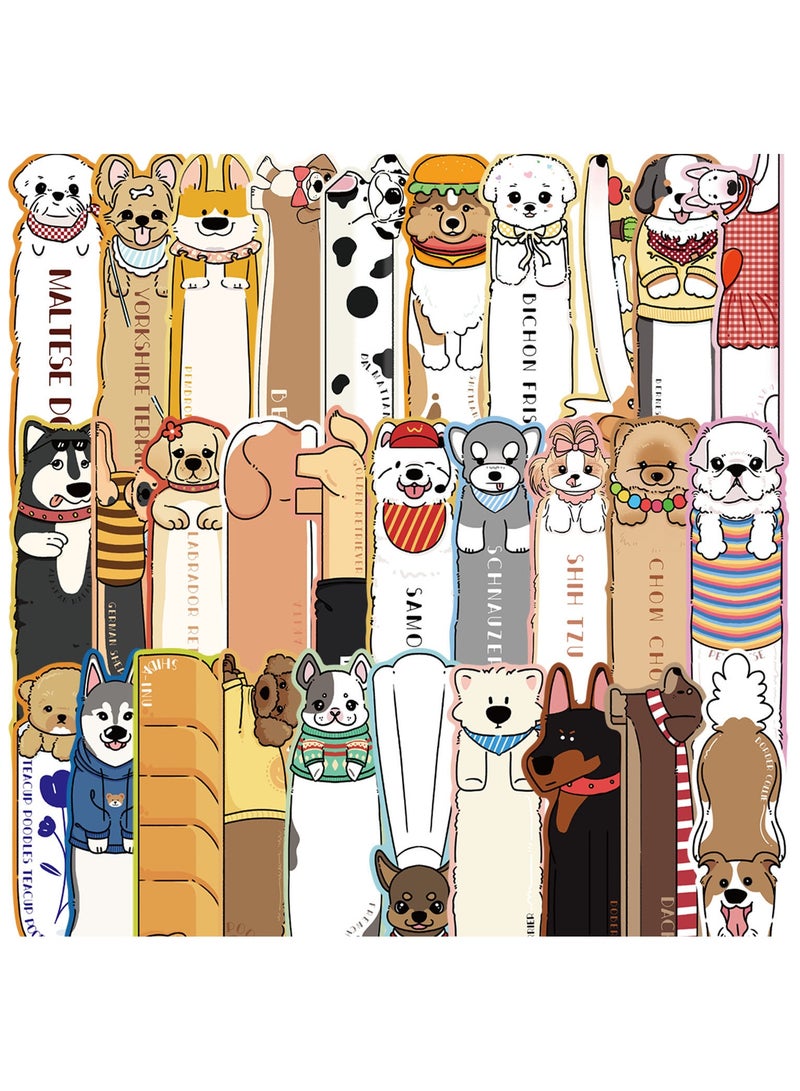 30PCS Bookmarks for Kid Cute Dog Bookmarks Animal Theme Funny Bookmark Cute Bookmark for Kids Students Teens Book Lovers Classroom Favors - Image 4