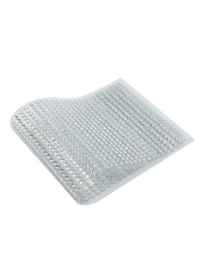EORTA 3000 Pcs/4 Sheets 3 Mm Self Adhesive Rhinestone Stickers Glitter Crystal Artificial Gem Stickers Sheets Bling Craft Jewels Chram For Phone/Car Decor Nail Makeup Party Embellishments Silver  - Image 1