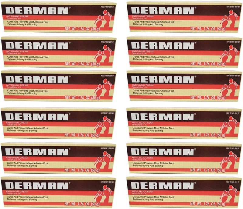 12 PackDermanAntifungal Cream 176oz 50g