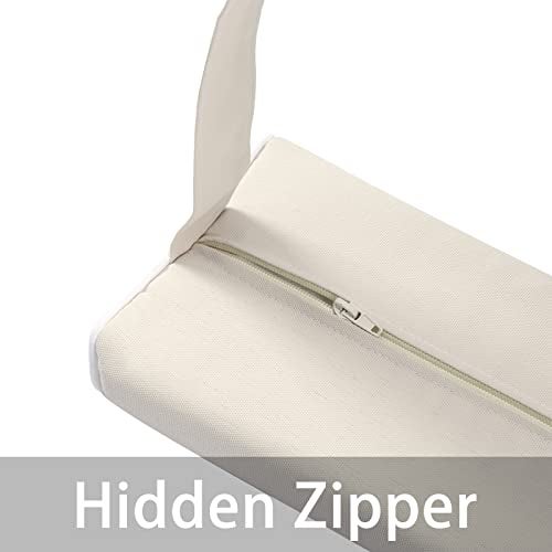 Enipate Outdoor Chaise Lounge Head Pillow, Pack of 2 Water Resistant Headrest Pillows with Elastic Band for Pool Patio Chairs - Image 5