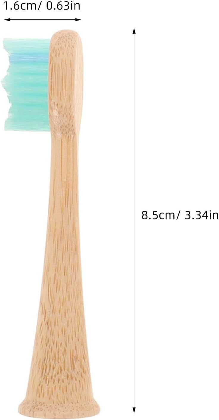 4pcs 4pcs Biodegradable Toothbrush Replacement Heads Compatible with Electric Toothbrush Soft Bristles Gentle Cleaning Eco-Friendly Oral Care - Image 2