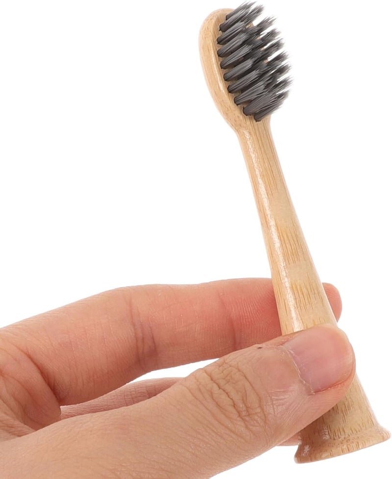 4pcs 4pcs Biodegradable Toothbrush Replacement Heads Compatible with Electric Toothbrush Soft Bristles Gentle Cleaning Eco-Friendly Oral Care - Image 3