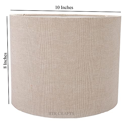 BTR CRAFTS Unique Color Lampshade, 10" Inches Beige Drum Shade Suitable For Table & Floor Lamp, Bedroom Living & Dining Room, Café Resorts Hotels & Restaurants - Image 5