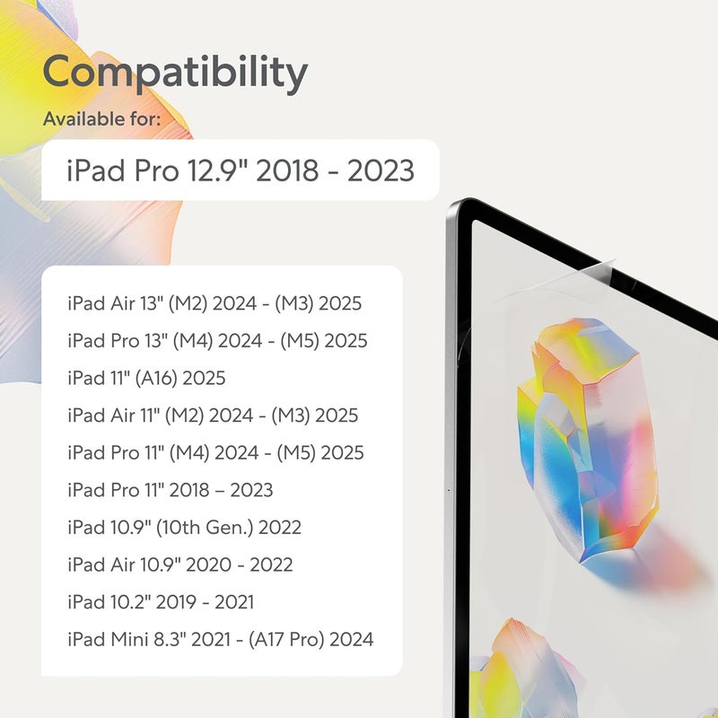 Paperlike Screen Protector (Previous Model) 2x for iPad Pro 12.9" (2018/20/21/22) for an authentic writing experience - Image 2