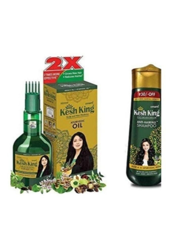 Kesh King Ayurvedic Hair and Scalp Oil 100ml and Anti Hair Loss Shampoo 200ml Combo - pzsku/ZDDE3395769292B8B02AAZ/45/_/1689339524/3f024576-1638-4ab5-814c-161f9a8591ba