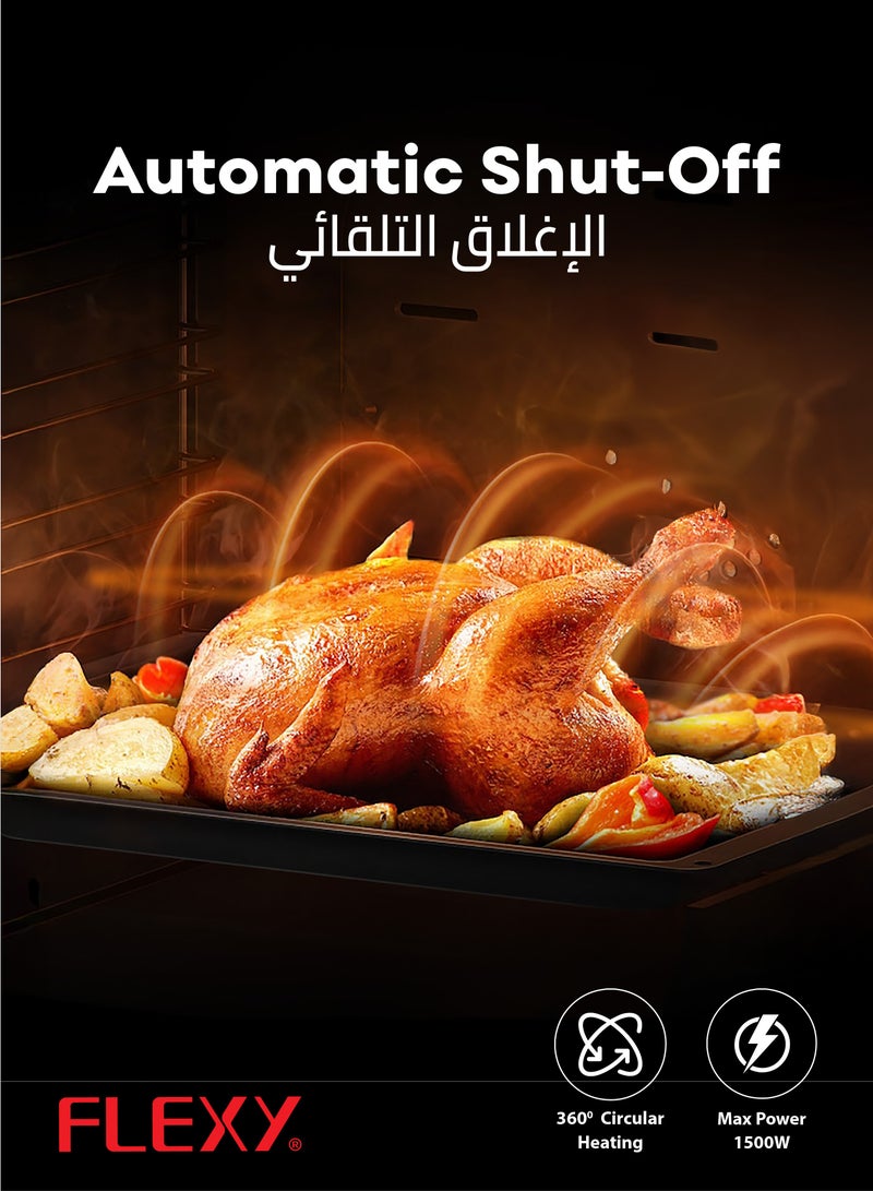 Flexy Digital Air Fryer 4.5L, 360° Heating, One-Click Operation, 1500W, 4.5L Capacity, Non-Stick Coating, Easy Cleaning, Automatic Shut-Off, Digital Display, 2-Year Warranty. - Image 2
