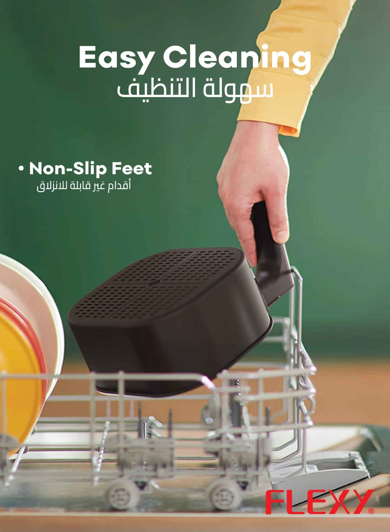 Flexy Digital Air Fryer 4.5L, 360° Heating, One-Click Operation, 1500W, 4.5L Capacity, Non-Stick Coating, Easy Cleaning, Automatic Shut-Off, Digital Display, 2-Year Warranty. - Image 4