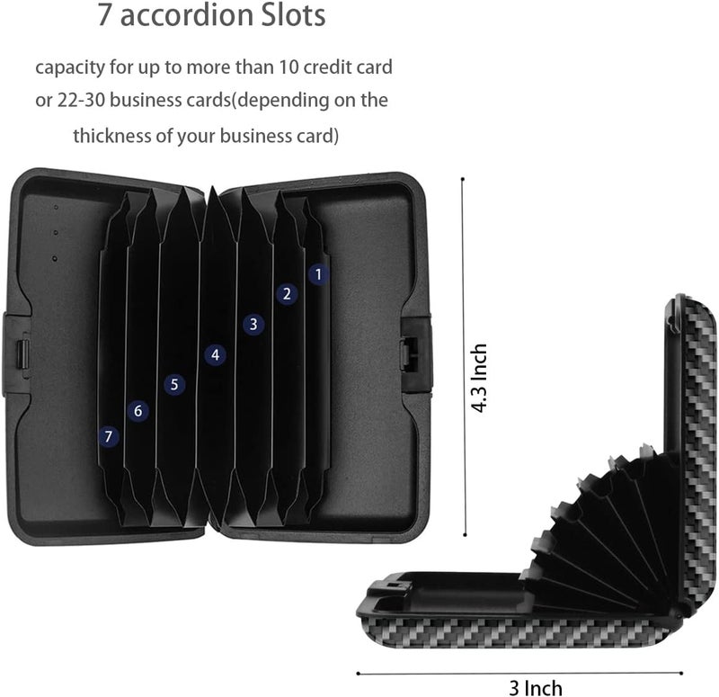 Coco Rossi Mini Credit Card Holder for Women or Men,RFID Blocking Slim Hard Card Case ID Case Travel Wallet - Image 5