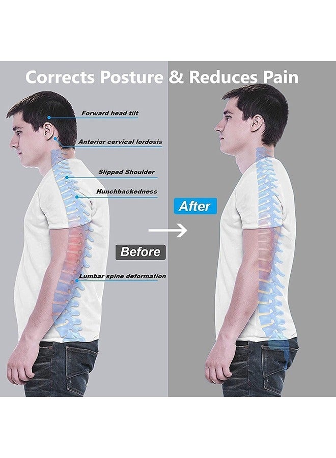Arabest Back Brace, Posture Corrector for Women and Men, Back Support Straightener, Upper Back Brace Posture Trainer for Body Correction and Neck and Shoulder, Relieves Pain, Straightens the Back (L)  - Image 2