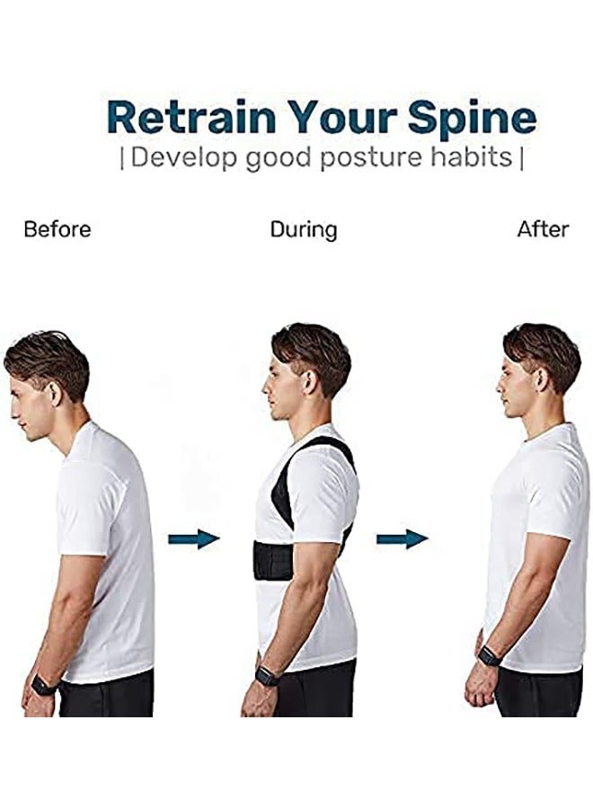 Arabest Back Brace, Posture Corrector for Women and Men, Back Support Straightener, Upper Back Brace Posture Trainer for Body Correction and Neck and Shoulder, Relieves Pain, Straightens the Back (L)  - Image 3