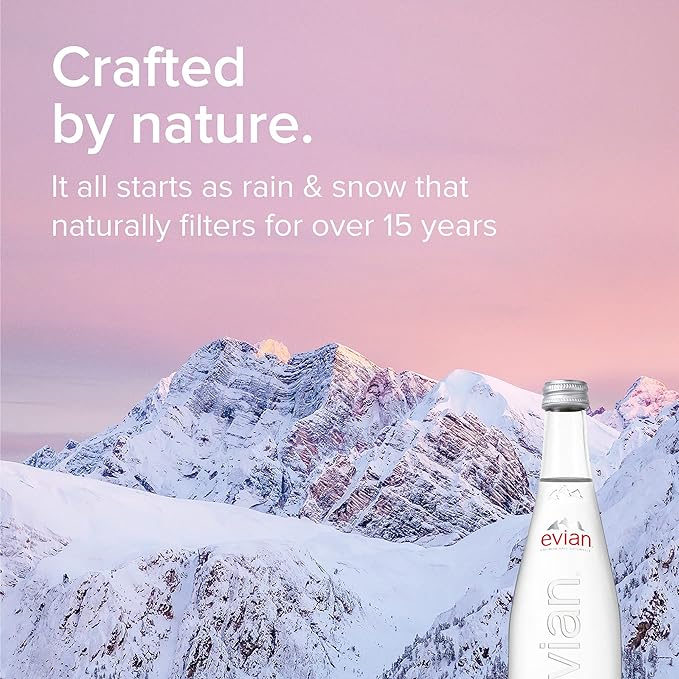 Evian Natural Mineral Water Glass - 330 ml x 20 - Image 2
