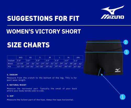 Mizuno شورت كرة الطائرة ميسونو فيكتوري 3.5 بوصة لون كحلي، صغير - Image 5