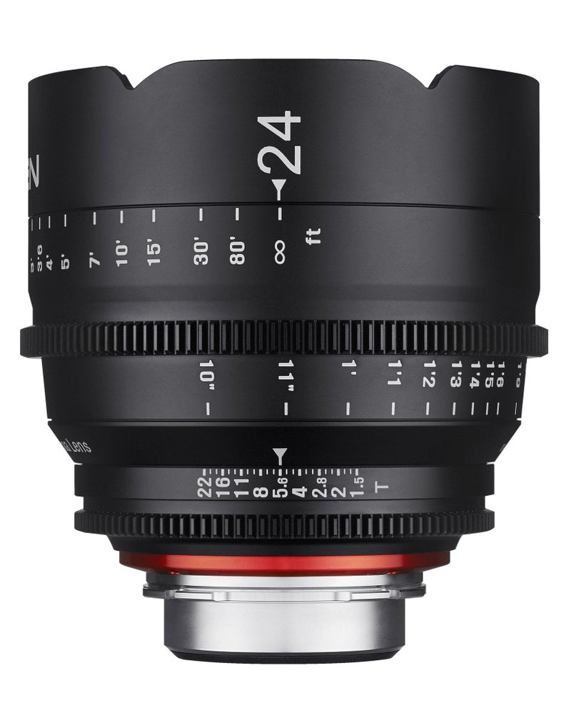 Rokinon Xeen XN24-C 24mm T1.5 Professional CINE Lens for Canon EF,Black - Image 3