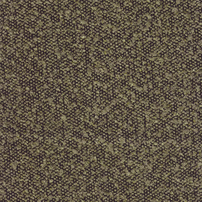 HomePop Upholstered Round Ottoman (No Lid, Seat Only) | HomePop Home DÃ©cor | Round Pouf Foot Rest â€“ Dark Brown Boucle - Image 4