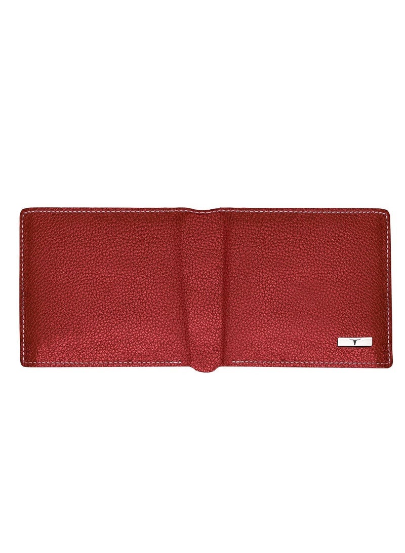 URBAN FOREST Kyle Red/Pink Leather Wallet for Men - Image 5