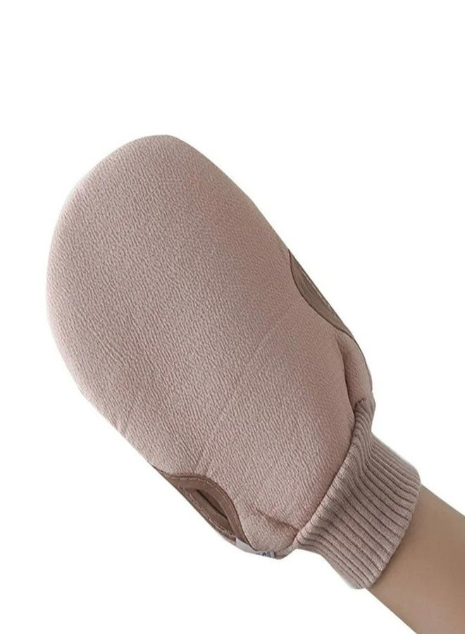 Digital Shoppy Bath Scrub Glove, Dual-Texture Exfoliating Mitt for Deep Cleansing, Pink - Image 2