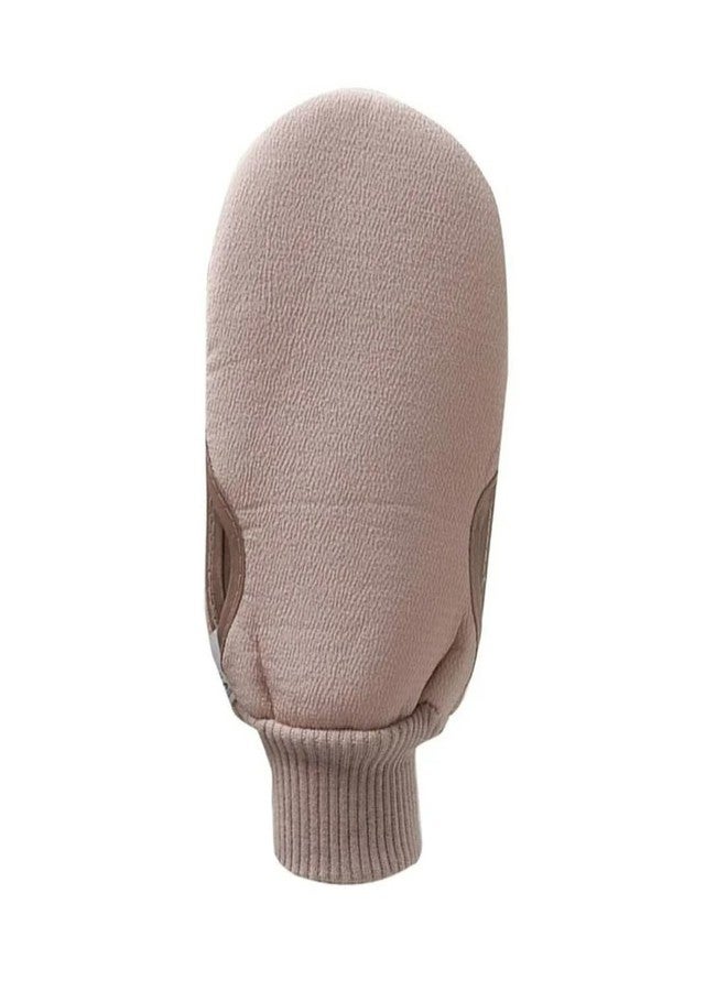 Digital Shoppy Bath Scrub Glove, Dual-Texture Exfoliating Mitt for Deep Cleansing, Pink - Image 1