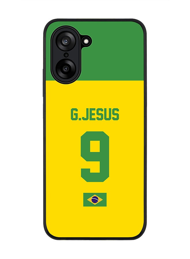 Stylizedd For OnePlus Nord CE5 / Ace 5 Racing Case,Slim fit Camera Protection, Shockproof Thin Phone cover  - Football - Brazil,  G.Jesus