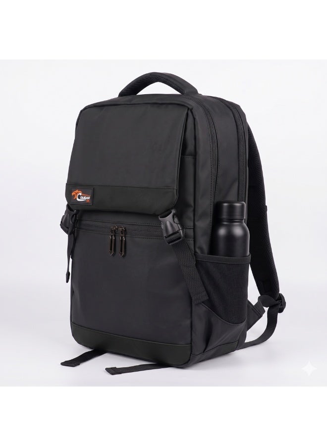 COUGAR-EGY Professional Laptop Backpack, Water-Resistant, Fits 15-inch Laptops, Black - Image 4