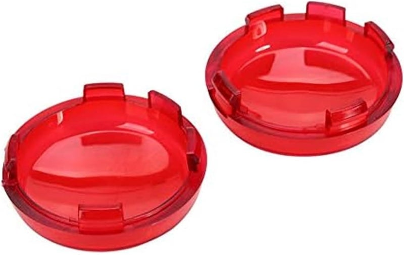 Vuzmode Motorcycle Turn Signal Light Lens Covers (Red) - Image 4
