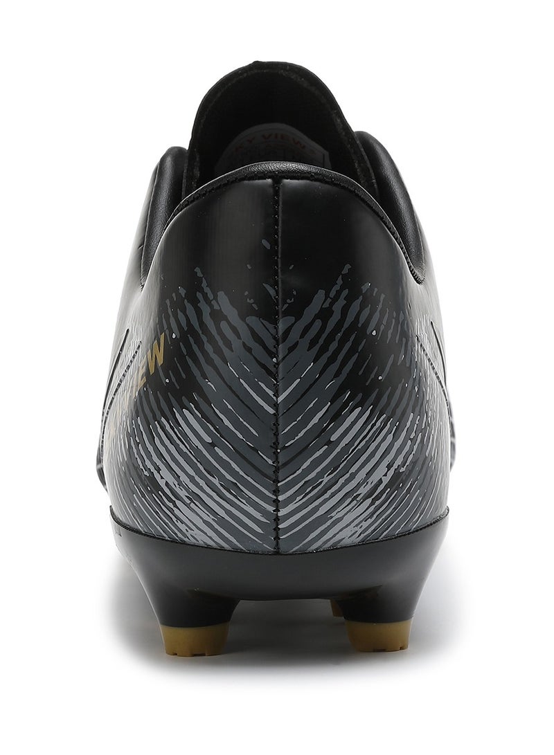SKY VIEW Soccer Cleats for Mens Womens Turf Soccer Shoes Indoor Unisex Football Boots AG FG Wide Training Sneaker Outdoor Black - Image 4