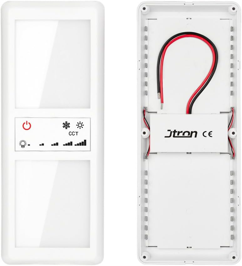 Jtron Double LED RV Dome Light with Touch Screen Switch - Image 4