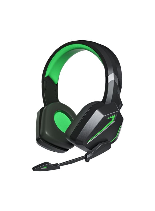 BURAQ Soyto SY-G20 RGB Dual Streamer Gaming Computer Headset, Style: Non-luminous Version (Black Green) - Image 1