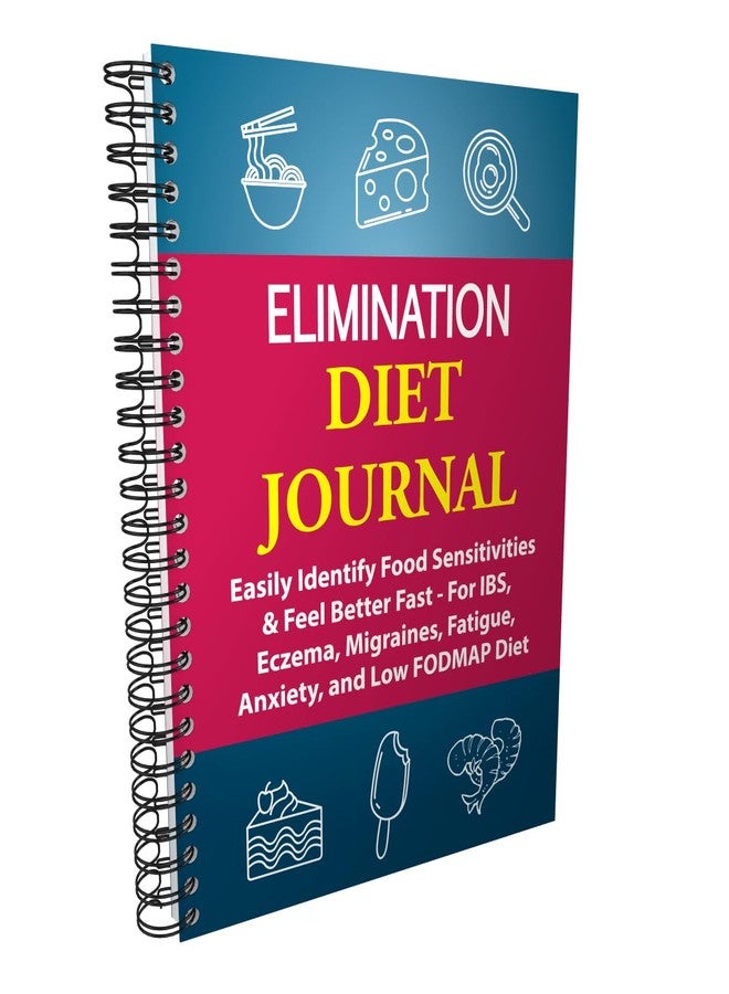 OptiLiving Publishing Elimination Diet Journal - Easily Identify Food Sensitivities & Feel Better Fast - For IBS, Low FODMAP Diet, Migraines, Intolerance, Eczema, and Allergies - Image 1