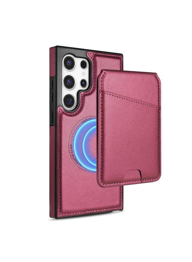 S-TOP Case For Samsung Galaxy S25 Ultra 5G Skin Feel Detachable Card Bag Magsafe Phone Case - Image 1