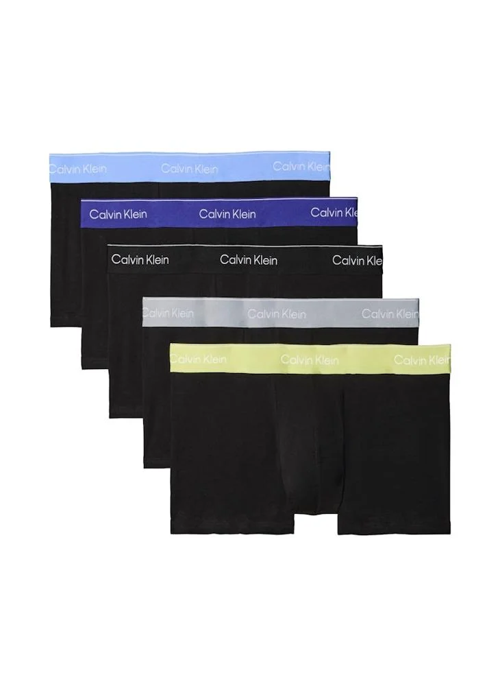 CALVIN KLEIN 5 Pack Low Rise Trunks - Icon Cotton Stretch