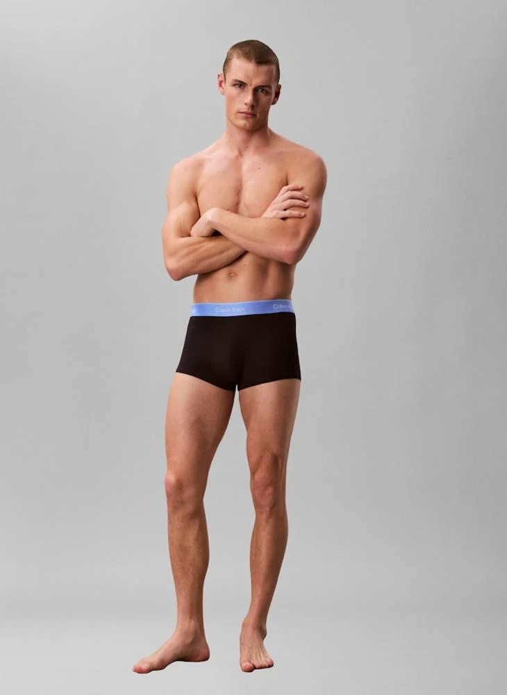 Calvin Klein  5 Pack Low Rise Trunks - Icon Cotton Stretch for Men | Best Price UAE
