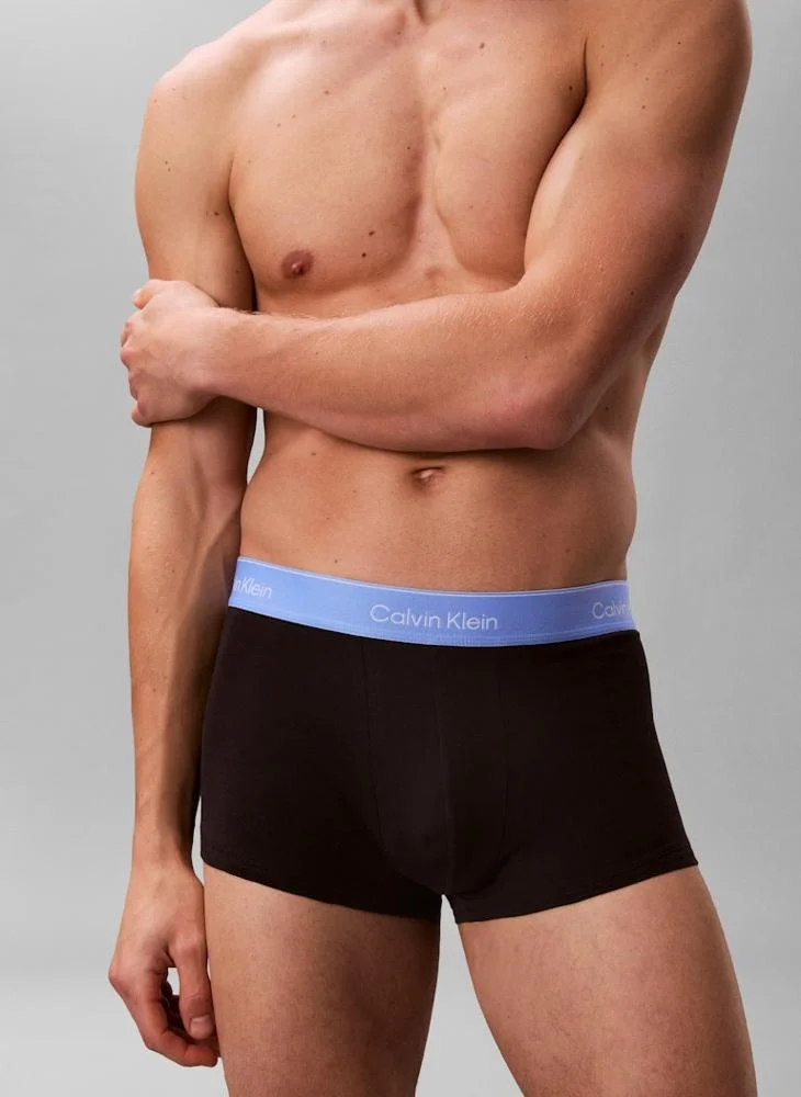 Calvin Klein  5 Pack Low Rise Trunks - Icon Cotton Stretch for Men | Best Price UAE