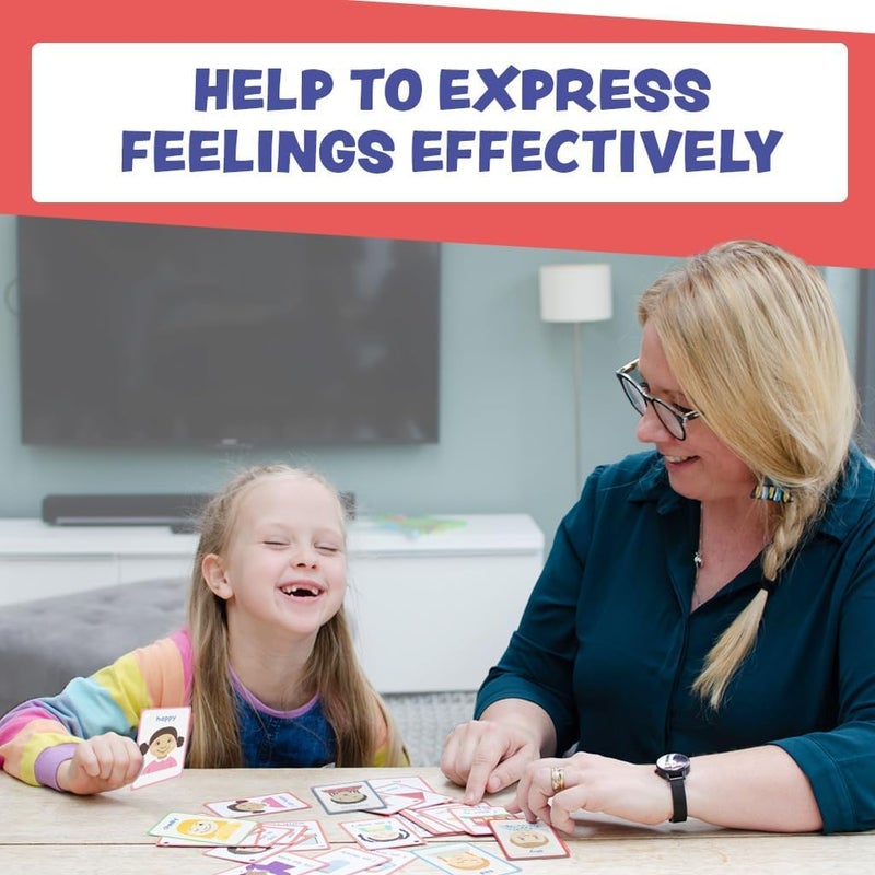 Amonev My Feelings Cards and Emotions Flash Cards for Special Needs, Autism as Cue Cards, Aiding with Empathy and Social Skills, Also a Great Tool for SENCO - Image 3