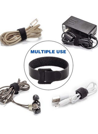 80PCS Reusable Cable Ties, Black Adjustable 6-Inch Cord Organizer Ties, Multi-purpose Hook Loop Cable Management Wire Ties for Organizing Home, Office, Data Centers - pzsku/ZDDE42876A453DD9EF9CBZ/45/_/1725002541/30431590-07cb-4a50-8f7e-cbdb335b697d