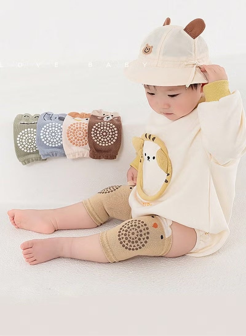 Gonice 5 Pairs Baby Knee Pads for Crawling, Breathable Summer Baby Crawling Knee Pads, Anti Slip Adjustable Knee Pads, High Elastic Soft Baby Knee Protectors, Leg Warmers for Baby Toddler Girls Boys - Image 2