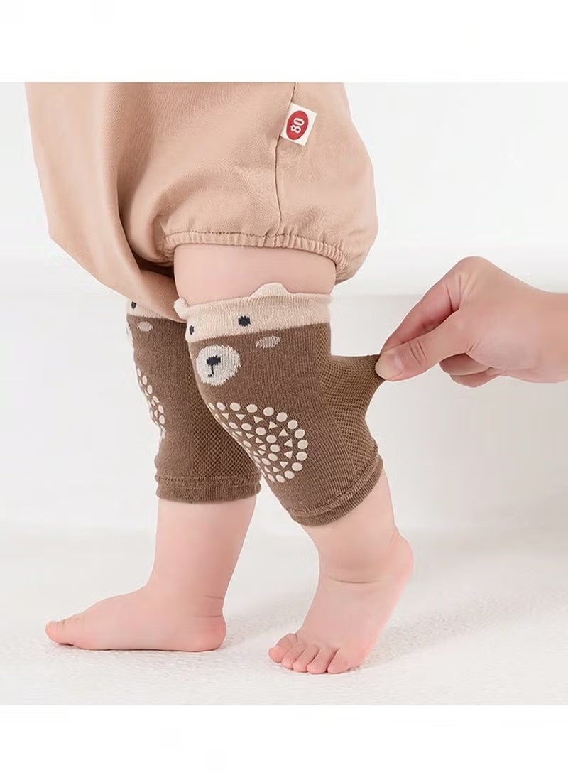 Gonice 5 Pairs Baby Knee Pads for Crawling, Breathable Summer Baby Crawling Knee Pads, Anti Slip Adjustable Knee Pads, High Elastic Soft Baby Knee Protectors, Leg Warmers for Baby Toddler Girls Boys - Image 3