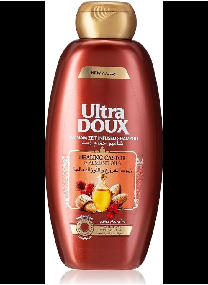 Generic - Garnier Ultra Doux Hair Strengthening Shampoo with Castor and Almond Oils, 400 ml - Image 1
