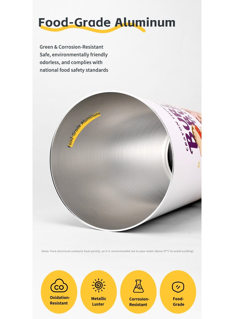 Rock كوب ماء مثلج يتغير لونه من كرايون شين تشان سعة 940 مل، كوب قهوة محمول مع غطاء هدية للأطفال/النساء/الرجال - Image 5