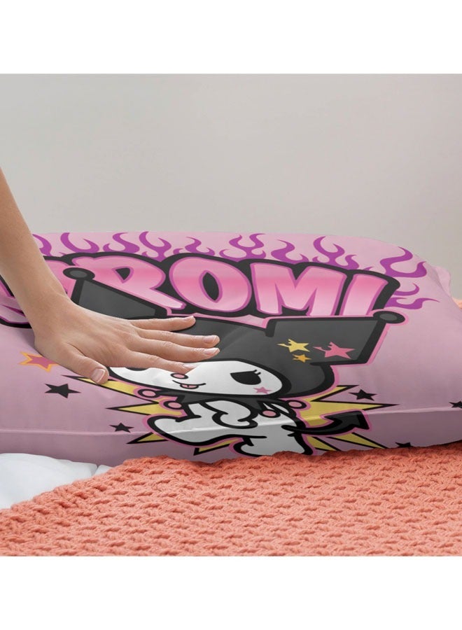 Sanrio Kuromi Bedding Three-Piece Set of soft microfiber polyester sheets including duvet cover and two pillowcases (cover size 150cmX200cm) - Image 3