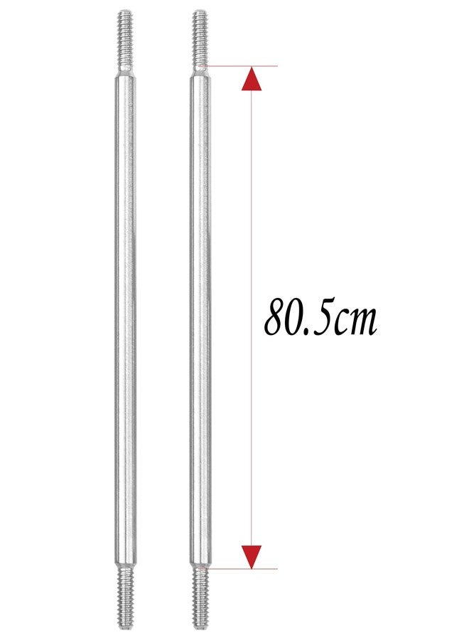 في جو هوبي 8 قطع من وصلة قضيب سحب هيكل قاعدة العجلات من الفولاذ المقاوم للصدأ 324 من Vgoohobby متوافقة مع سيارة Traxxas TRX-4 Defender Tactical S201 1/10 RC Crawler - Image 5