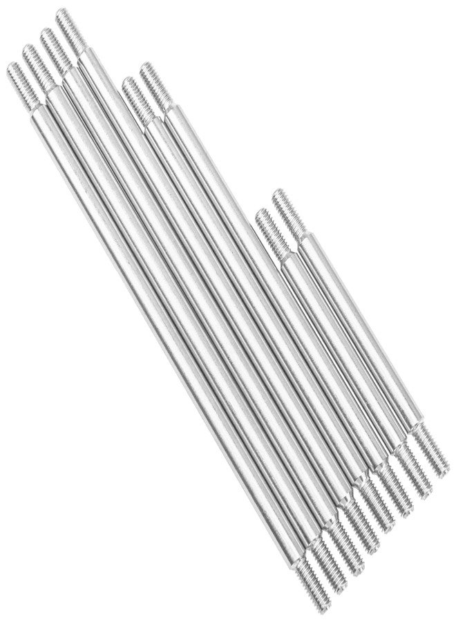 في جو هوبي 8 قطع من وصلة قضيب سحب هيكل قاعدة العجلات من الفولاذ المقاوم للصدأ 324 من Vgoohobby متوافقة مع سيارة Traxxas TRX-4 Defender Tactical S201 1/10 RC Crawler - Image 2