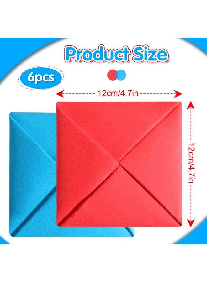 6 Pack Ddakji Paper Flip Toy - Dakji Korean Game Hard Cardboard Hiting Paper Game - Party Supplies Game with Friends - Image 2