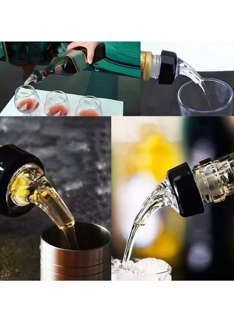 Excefore Measured Bottle Pourer, Liquor Pourers 1oz/30ml Automatic Liquor Bottle Pourers Bottle Jigger Quick Shot Spirit Measure Pourer for Wine Cocktail Gin Jigger 6 Pcs  - Image 3