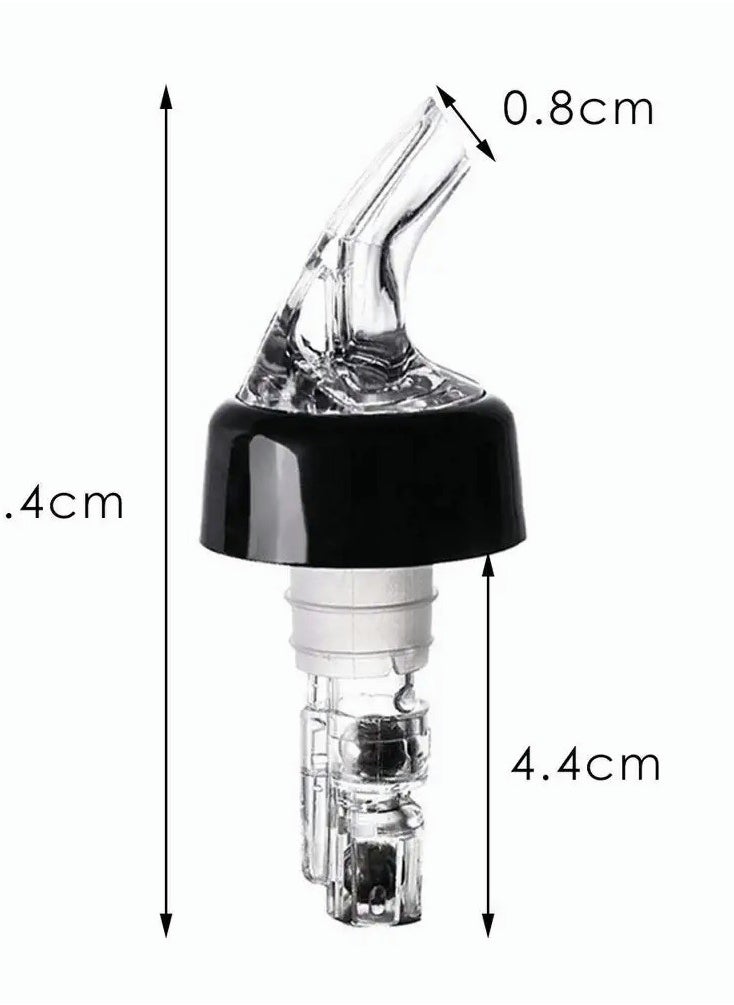 Excefore Measured Bottle Pourer, Liquor Pourers 1oz/30ml Automatic Liquor Bottle Pourers Bottle Jigger Quick Shot Spirit Measure Pourer for Wine Cocktail Gin Jigger 6 Pcs  - Image 4